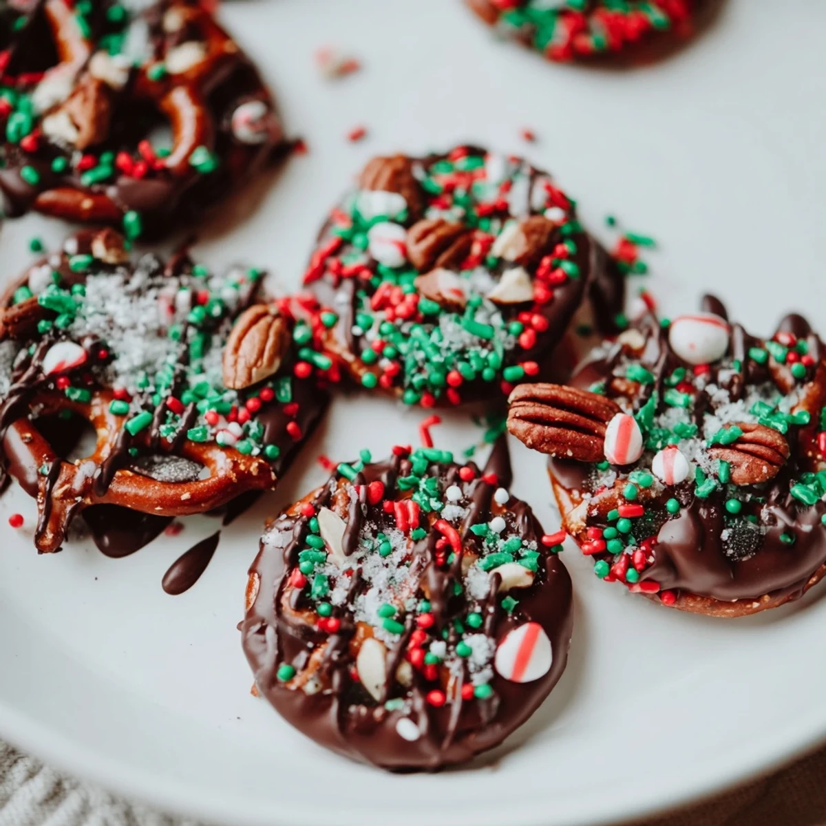 Holiday Snack Chocolate Pretzel Thins #29