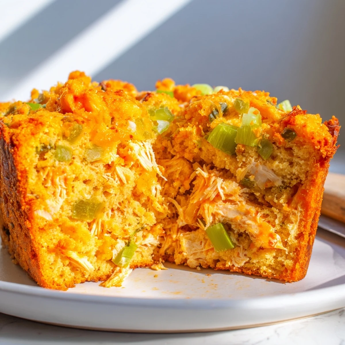 Buffalo Chicken Muffin Loaf #40