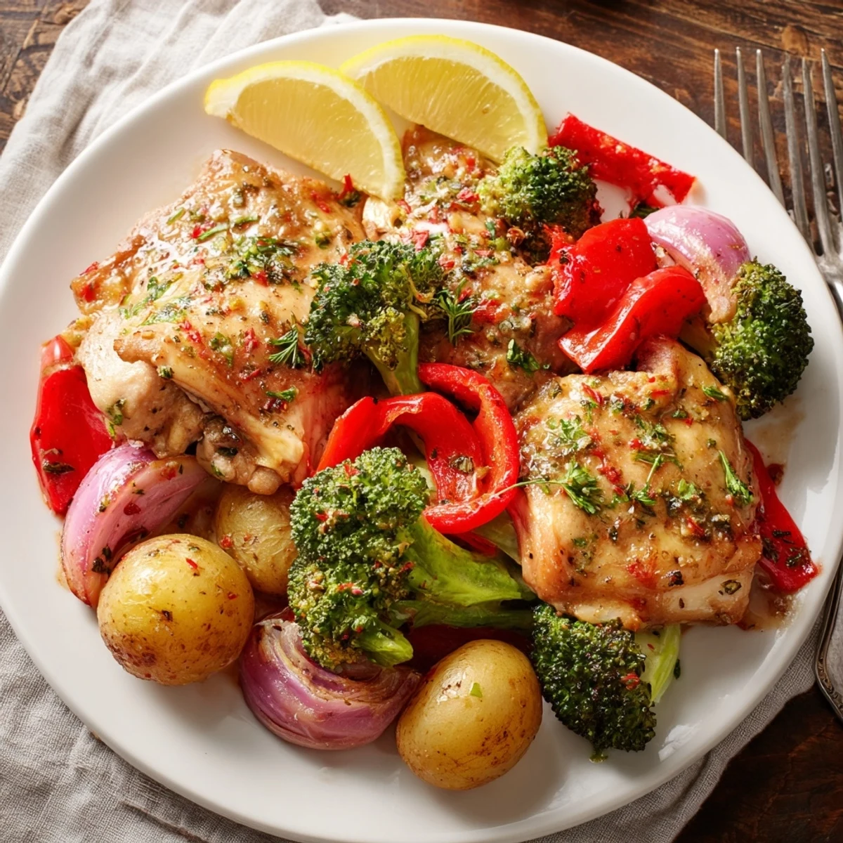 Delicious Lazy Gourmet Chicken & Vegetable One-Pot, steaming in the Instant Pot, ready to serve.