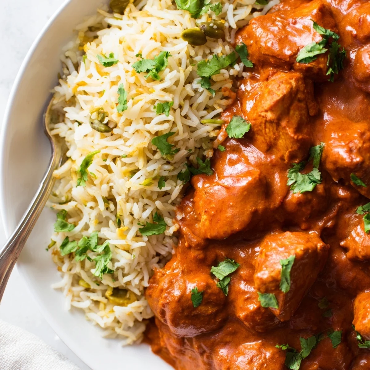 Butter Chicken and Rice Pilaf #107