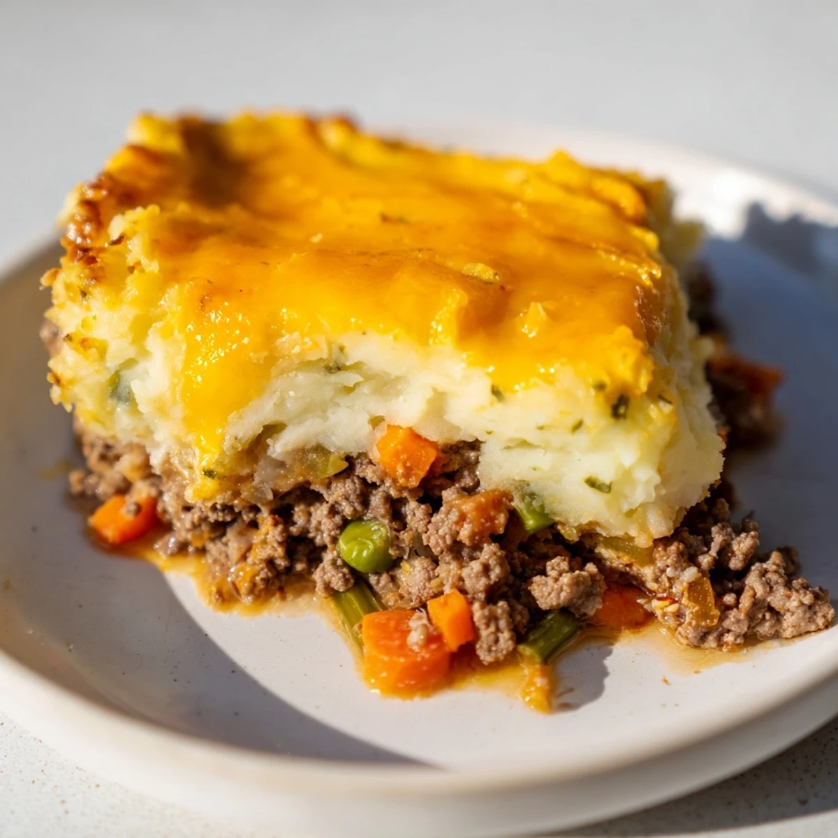 Budget Shepherds Pie Cheesy Topping