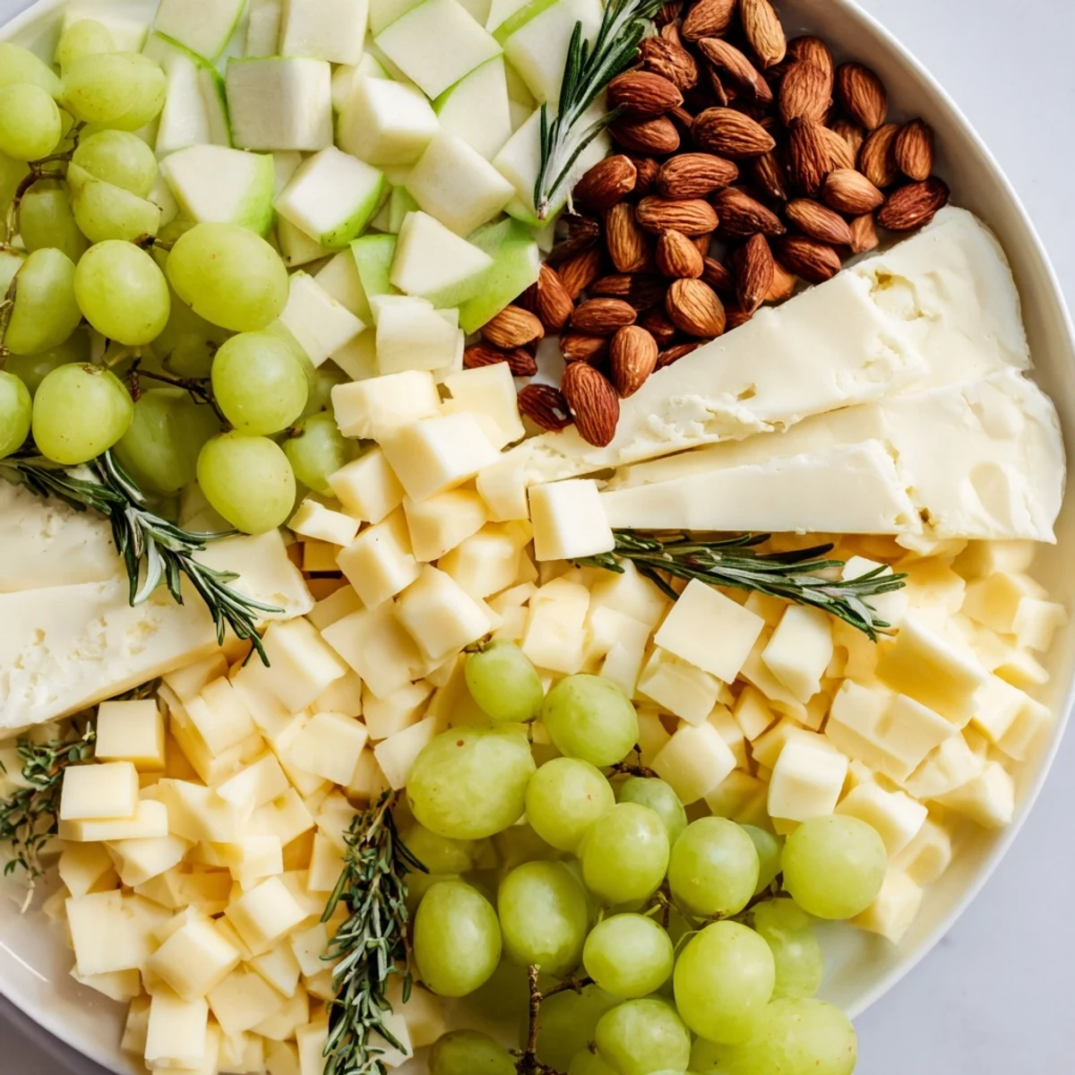Enjoy a Book Club Pairing Platter: an appetizing spread of cheeses, cured meats, and fresh elements for entertaining.