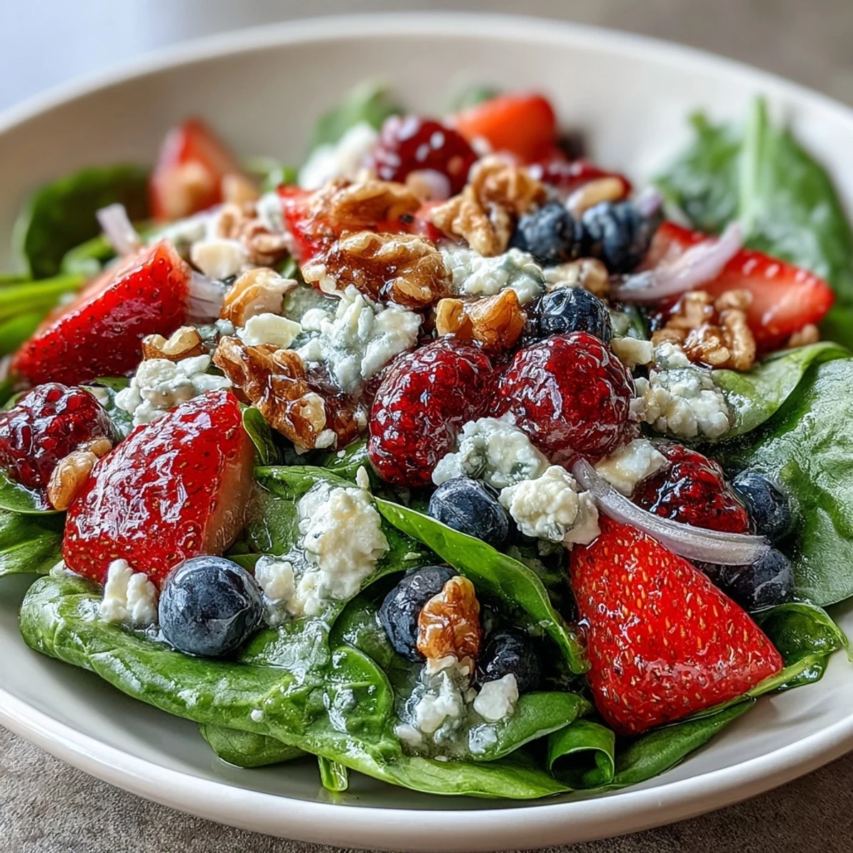 Spinach and Berry Salad Bowl