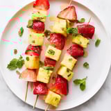Fruit Skewers Pineapple Strawberries