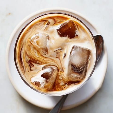 Refreshing Tahini iced coffee blend with sweet maple syrup and rich cold brew.  