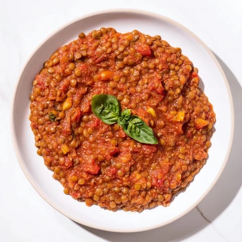 Creamy Tomato Basil Lentil Bolognese