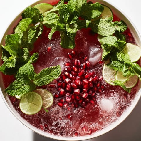 Pomegranate Mint Wreath