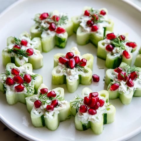Winter Salad Cucumber Cups
