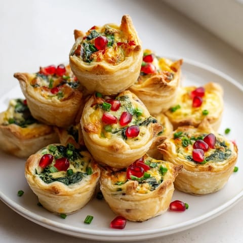 Mini Quiche Christmas Tree