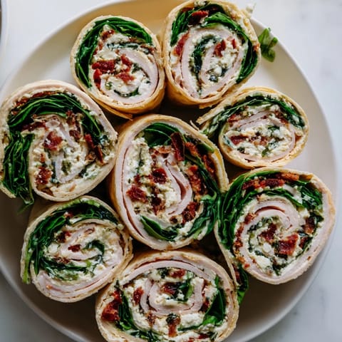 Sun-Dried Tomato Turkey Roll-Ups