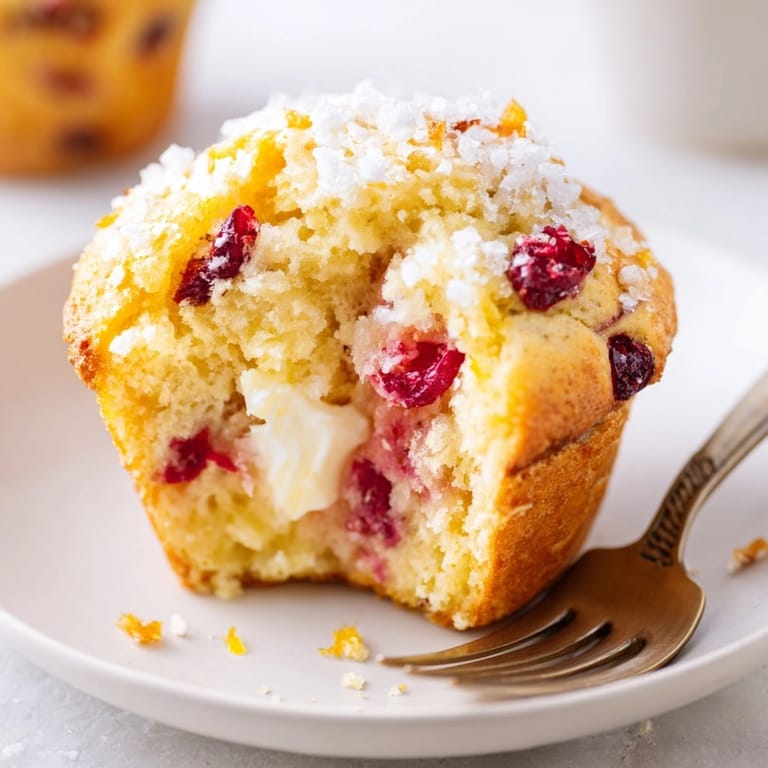 Enjoy soft Ricotta Cranberry Orange Muffins&mdash;serve with coffee for a delightful breakfast treat.