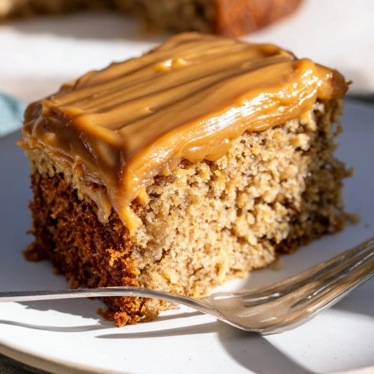 Delicious Caramel Banana Root Beer Sheet Cake, perfect for dessert tables and gatherings.