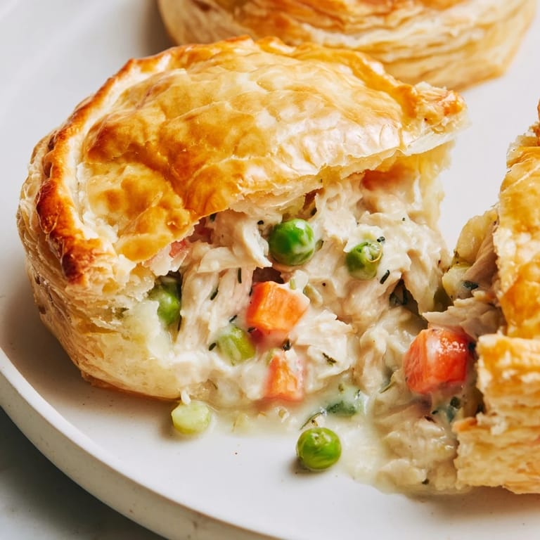 Imagine the bubbling, savory filling spilling from a freshly baked Marry Me Chicken Pot Pie, ready to eat.