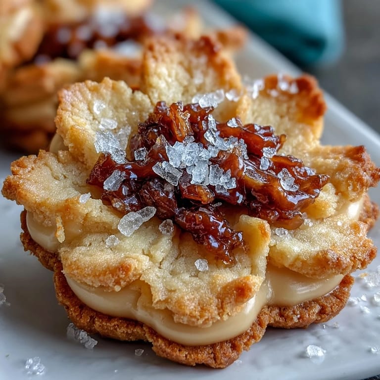 Delicate, flower-shaped shortbread cookies dusted with powdered sugar, ideal for Mother's Day brunches or garden parties.