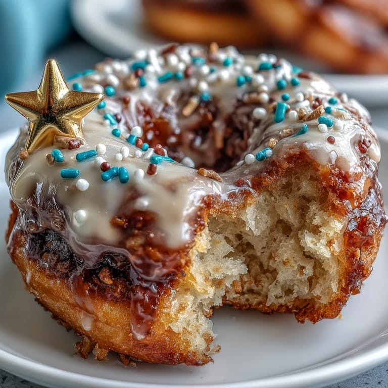 Dazzling Graduation Party donut tower, dripping with sweet glaze and festive sprinkles.