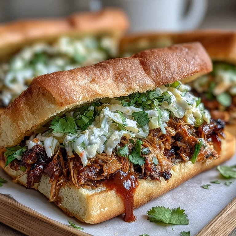 Hearty vegan BBQ Pulled Jackfruit Sandwiches, a satisfying comfort food.